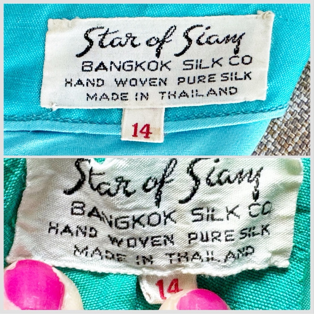 Vintage Star of Siam Turquoise 2 Piece Set - Picture 4 of 17